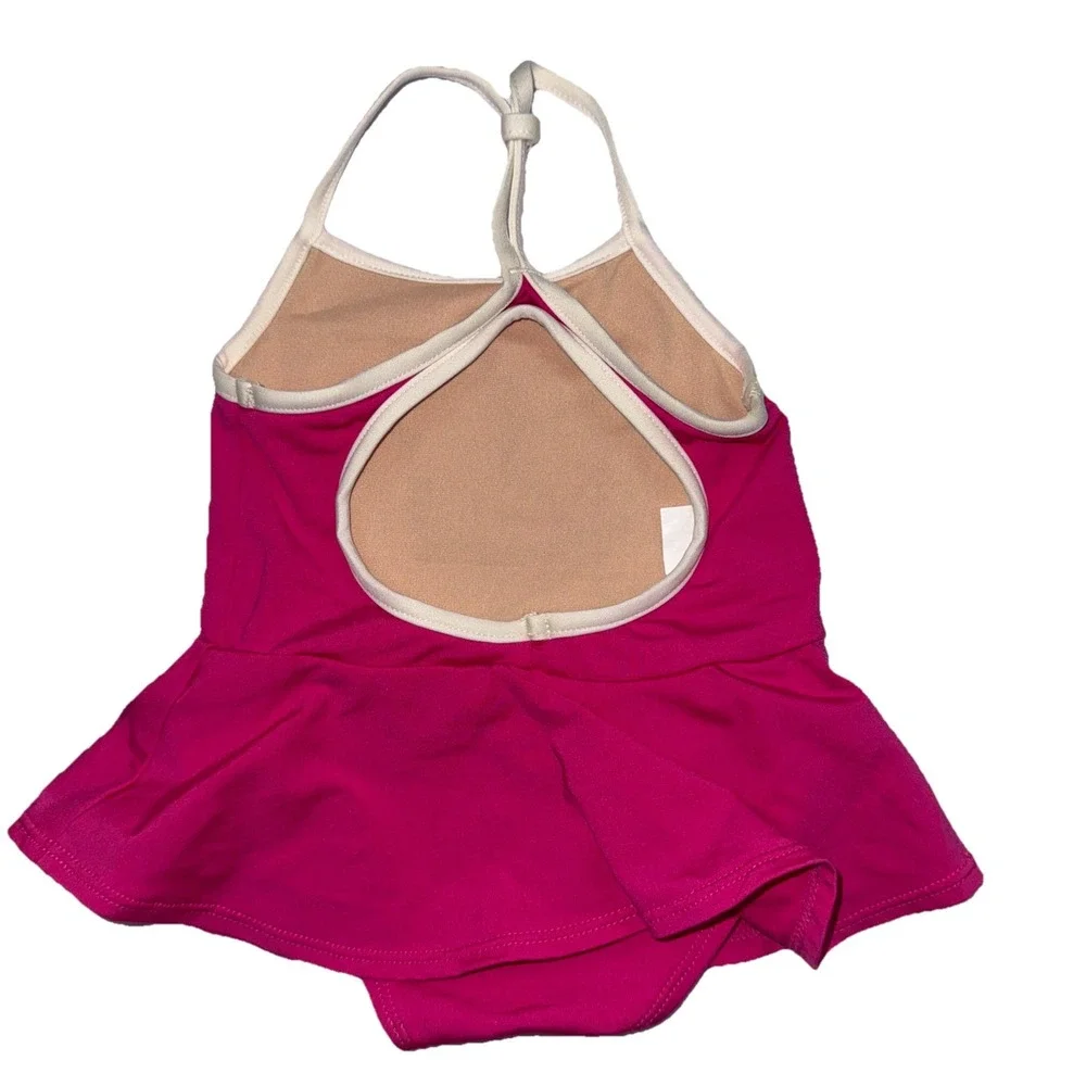 Ralph Lauren Baby‎ Girl One Piece Skirted Swimsuit Pony Logo Pink Size 9 Months
